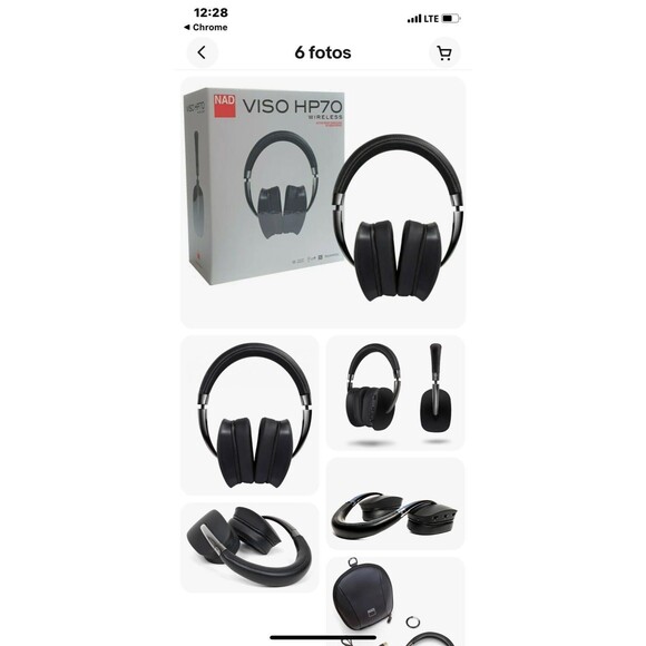NAD‌‎ VISO HP70 Wireless Active Noise Cancelling Headphones - Picture 1 of 8